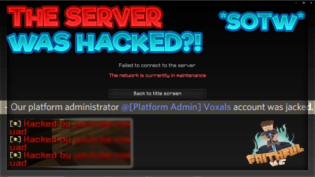 FaithfulMC SOTW #1 | THE SERVER WAS HACKED?! + SOTW PVP