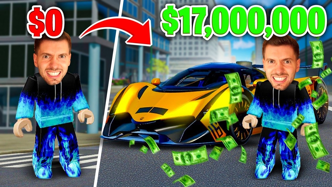 Fui de POBRE A RICO no Driving Empire no Roblox!
