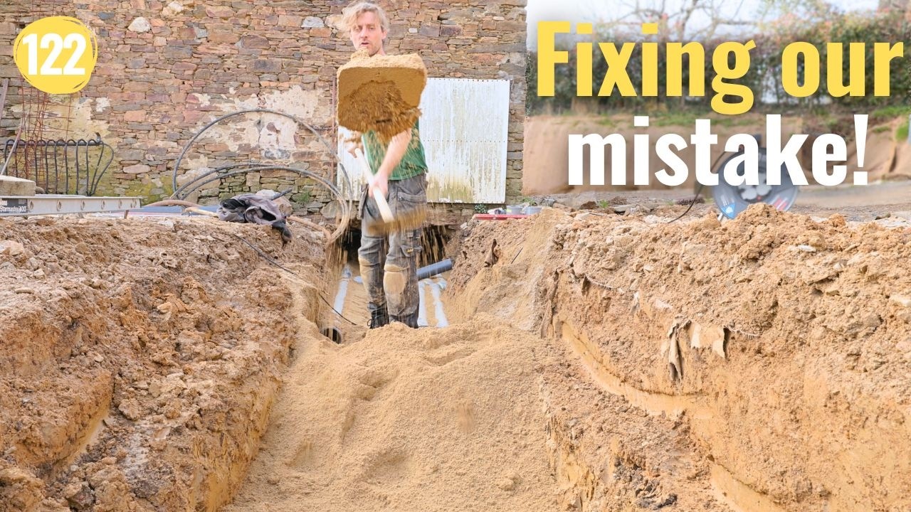 Fixing Damaged Sewer and Utility Pipes Under the Driveway! | Farm Renovation in Southern France #122