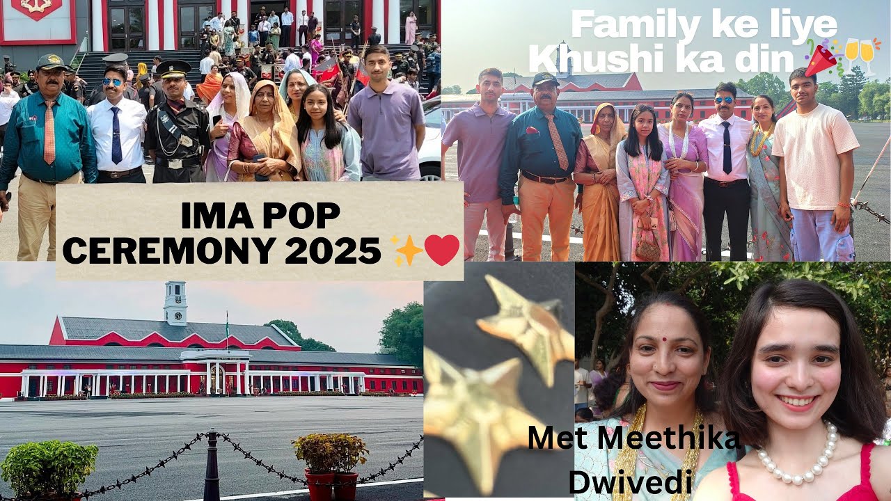 Bhanje bane Army Officer 🥂 | IMA Passing Out Ceremony 2025 🇮🇳 | Bada hi Khushi ka din 🎉 | POP ✨