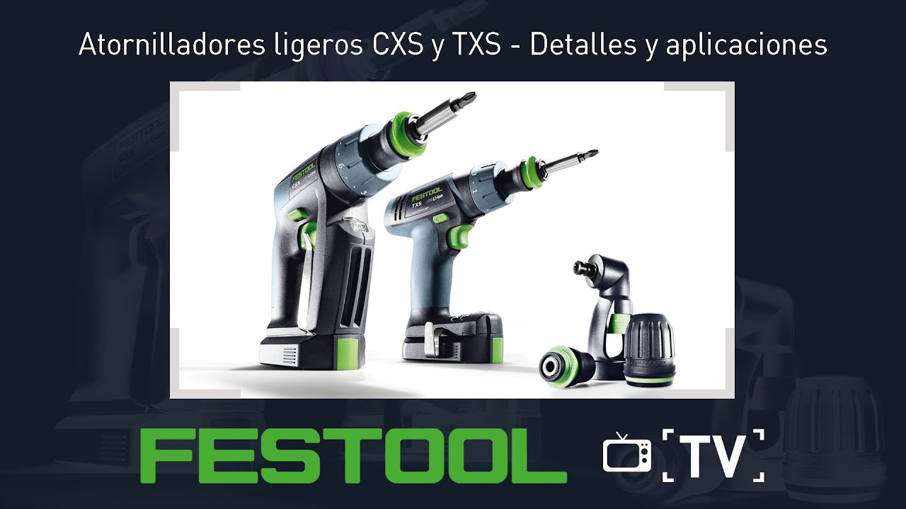 Atornilladores a batería CXS y TXS | Review | Festool | Demo #19 TV