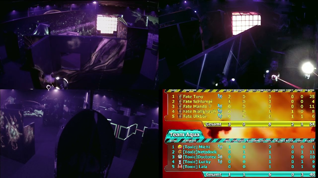 Toxic 2 vs Fate - 1. Turnier Laserball in Dresden - Lasertag Gameplay Deutsch
