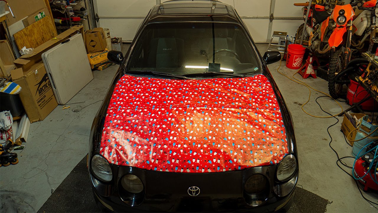 WRAPPING My Hood in CHRISTMAS PAPER!