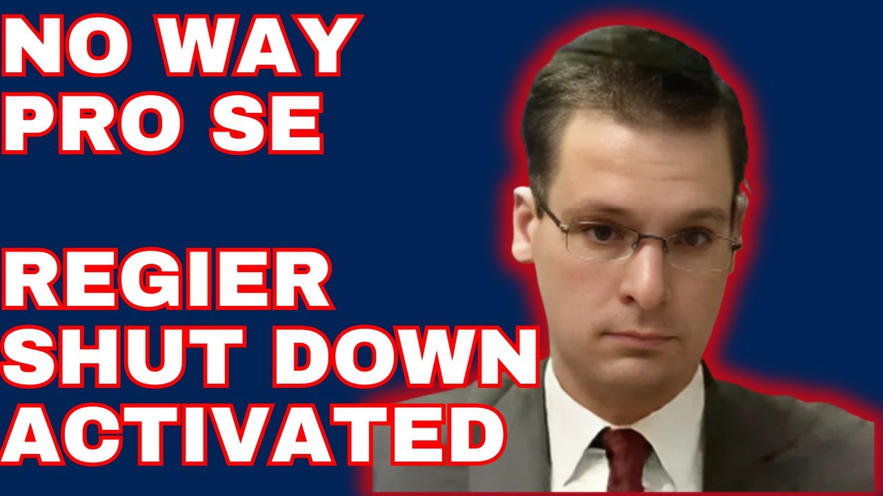 Ответчик Pro Se учится на горьком опыте с Regier