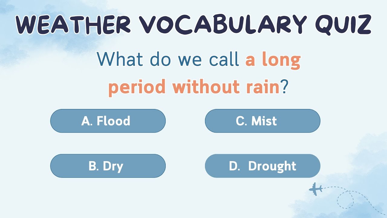 🌦️ Weather Vocabulary Quiz | 15 Questions to Test Your English Skills! 🌪️❄️