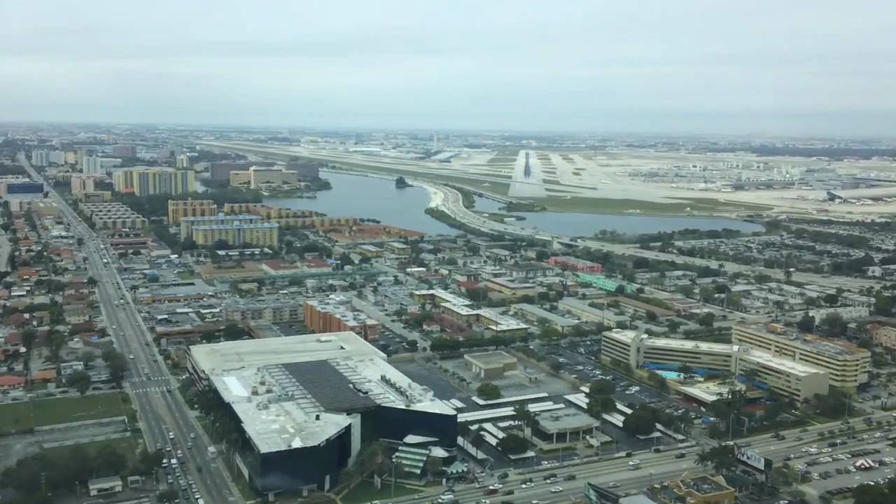 Amazing Miami MD-80 Cockpit Video Approach & Landing Miami HD720p