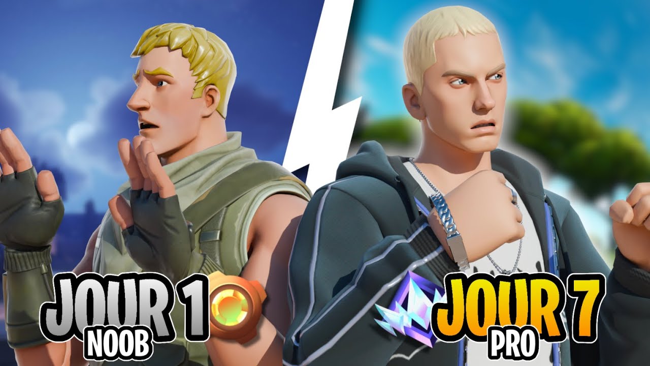 J'ai pass&eacute; 7 JOURS pour DEVENIR JOUEUR PRO sur FORTNITE !