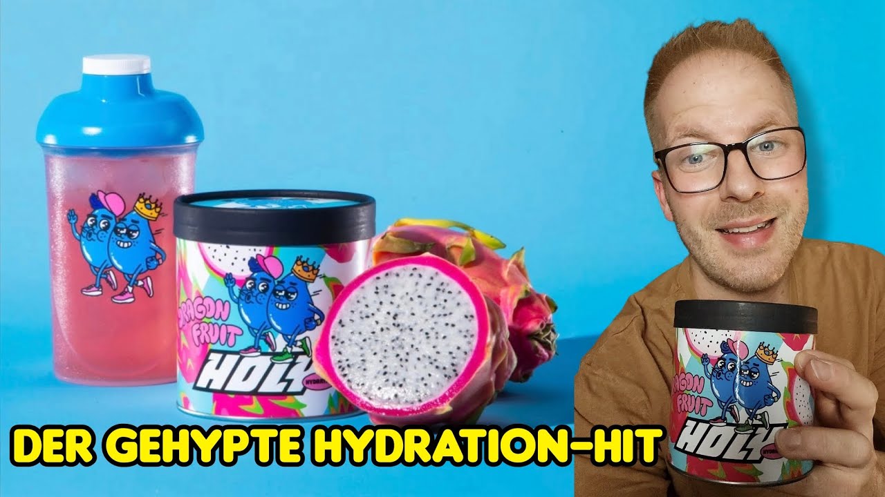 HOLY Hydration Dragonfruit im Test - Hydration Drink ohne Koffein Knossi Rezo Hotfoot Run 