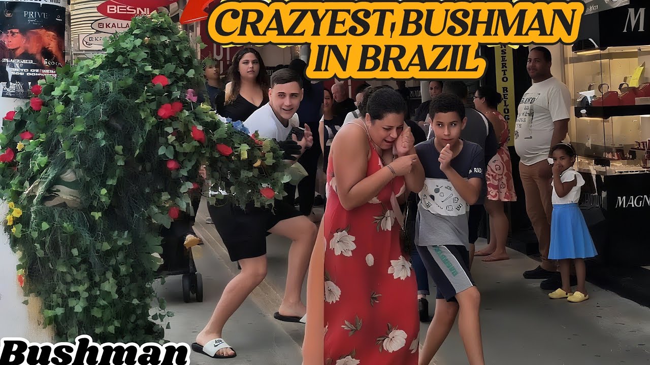 PEGADINHA : BUSHMAN PRANKS Scaring Brazilian 