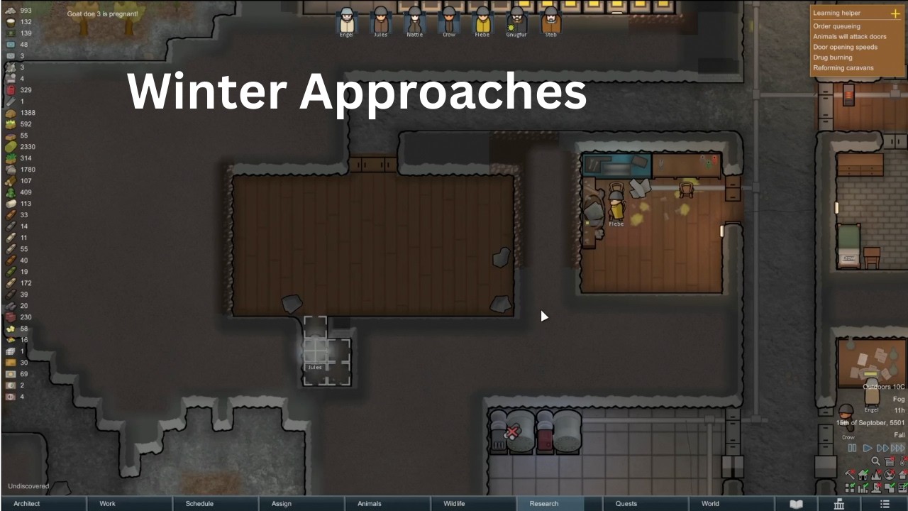 Rimworld EP15 | Preparations fro the coming winter