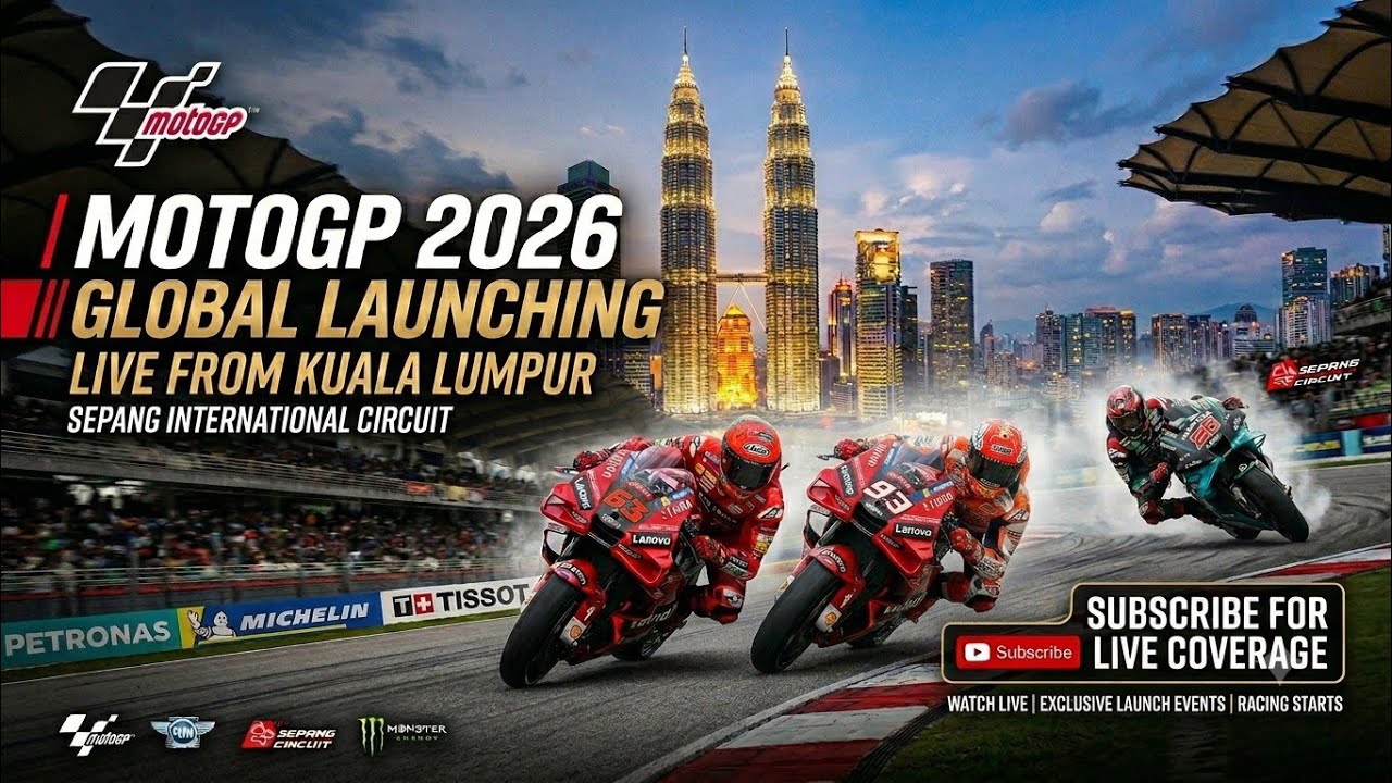 MotoGP will officially launching 2026 season in Kuala Lumpur, Malaysia, with a spectacular citywide