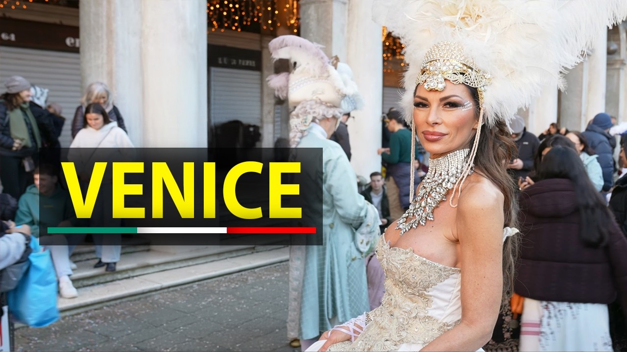 🇮🇹 Venice Carnival 2026 🎭 Magical 4K City Walking Tour | Italy