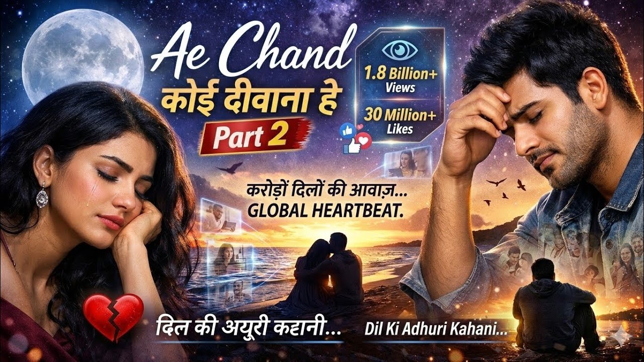 ए चांद कोई दीवाना है Part 2 | Ae Chand Koi Deewana Hai 2 | Sad Love Story Song | R Chaudhary#video 