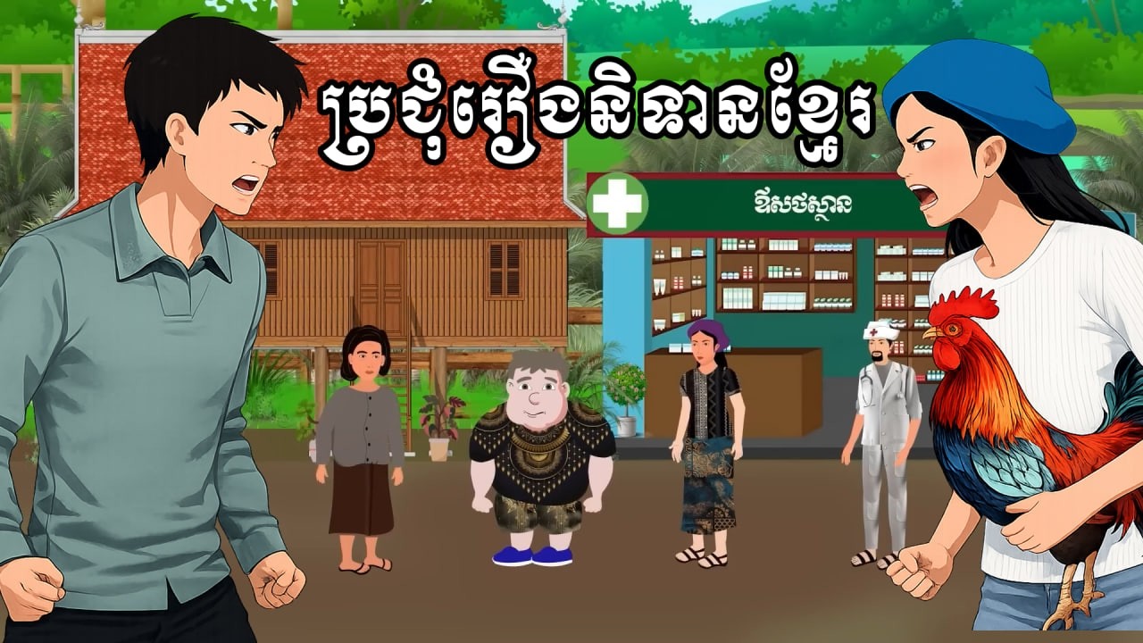 ប្រជុំរឿងខ្មែរ [ពេទ្យឌីភូមិខ្ញុំ / អាឆ្នុកកូនល្អ/ ឪពុកកូនកំពូលខិល/​ សង្សារពេញភូមិ] Khmer fairy tales