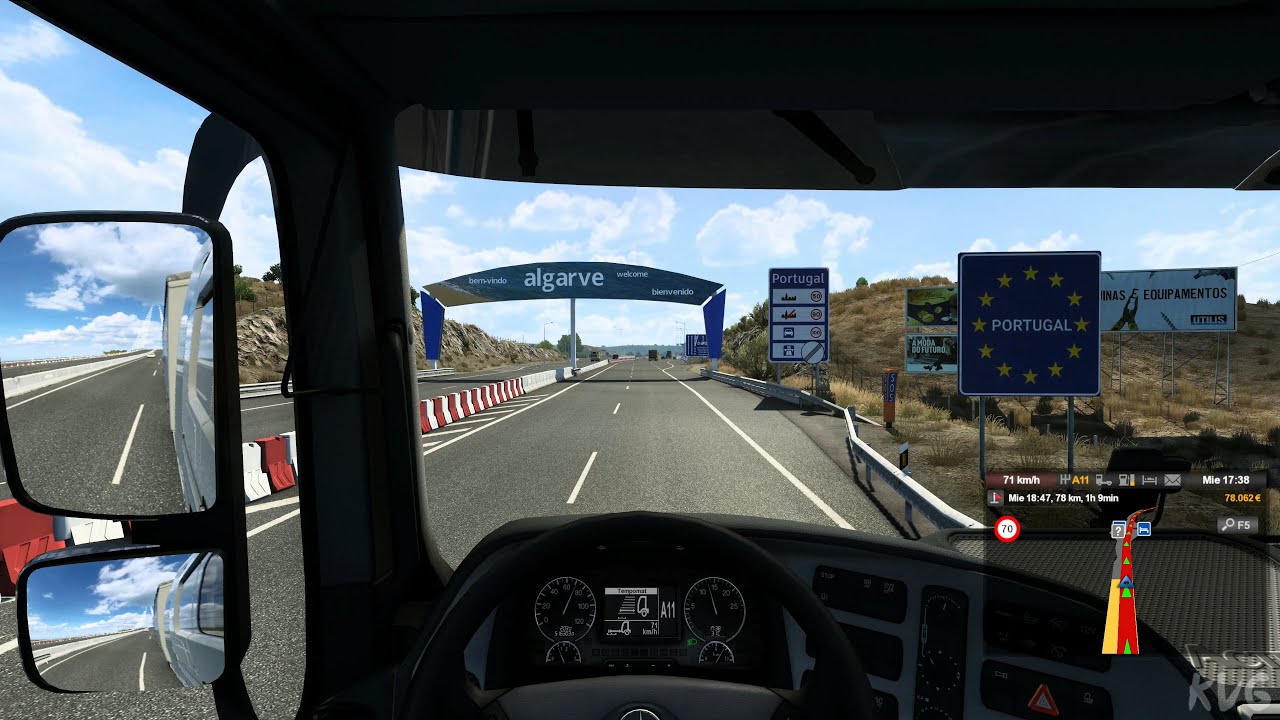 Euro Truck Simulator 2 - Sevilla to Faro - Iberia Gameplay (PC UHD) [4K60FPS]