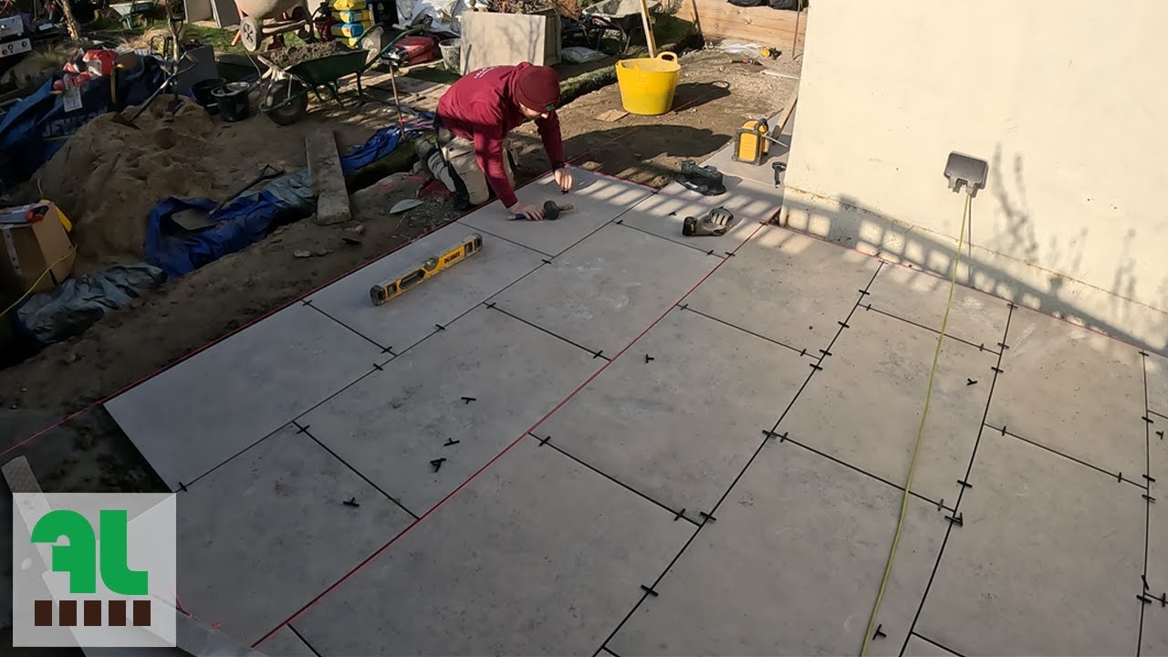 Porcelain Paving Patio | Flowpoint Natural Grey | Timelapse