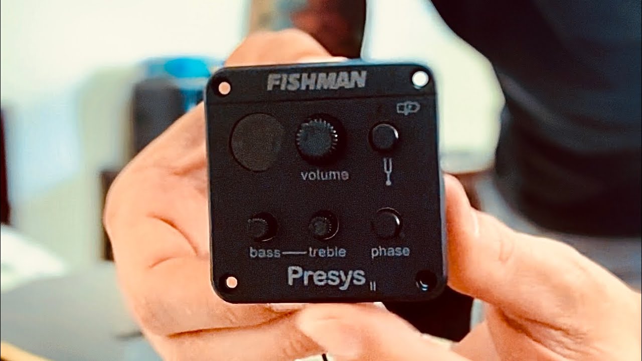 Fishman Presys II no violão Fender