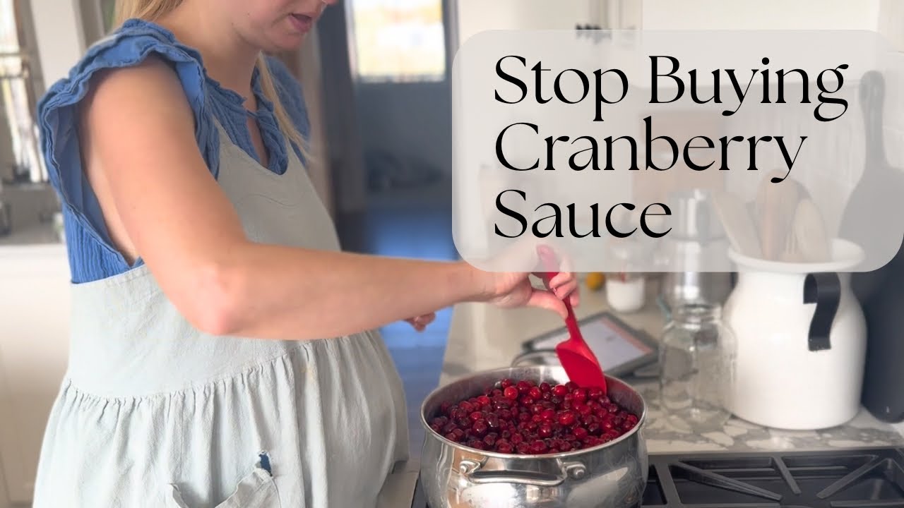 Making & Canning Homemade Cranberry Sauce a Perfect Recipe for First Time Canners