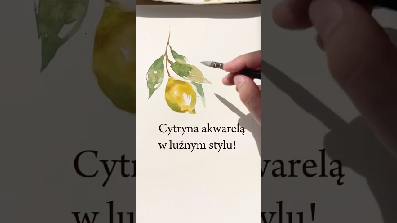 Tylko 3 kolory i gotowe!🍋 #akwarele #painting #kreatywnyczas #tw&oacute;rczość #watercolor #malowanie #art