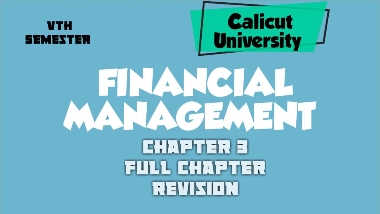 Fifth Sem - Bcom - Financial Management - chapter 3  Cost of Capital Full Revision