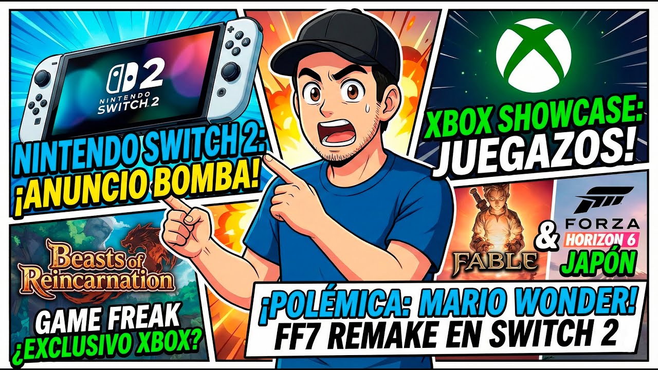 🔴 ¡FINAL FANTASY VII en SWITCH 2! 😱 Novedades MARIO WONDER y Polémica GAME FREAK 🎮 #Nintendo #Xbox