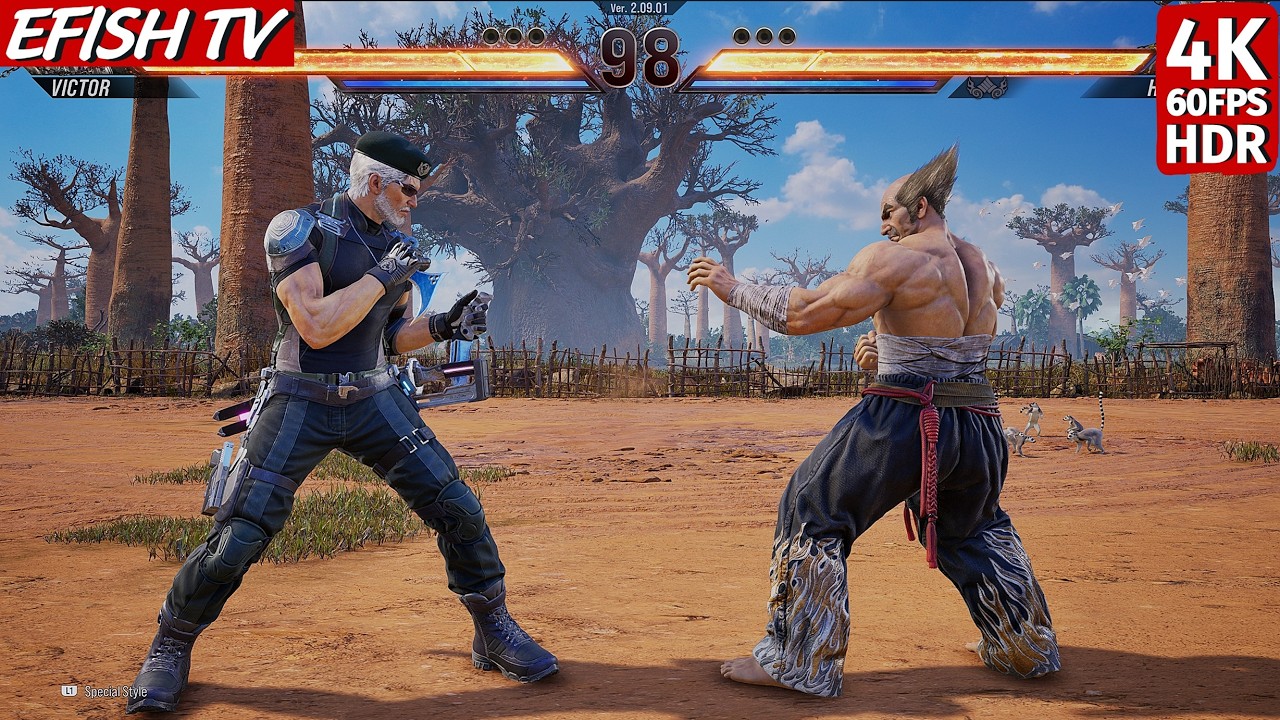 Victor vs Heihachi Mishima (Hardest AI) - Tekken 8