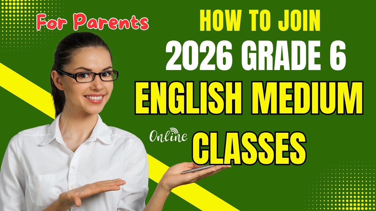 🌍 Islandwide Online 2026 Grade 6 English Medium Classes – Enroll Now!