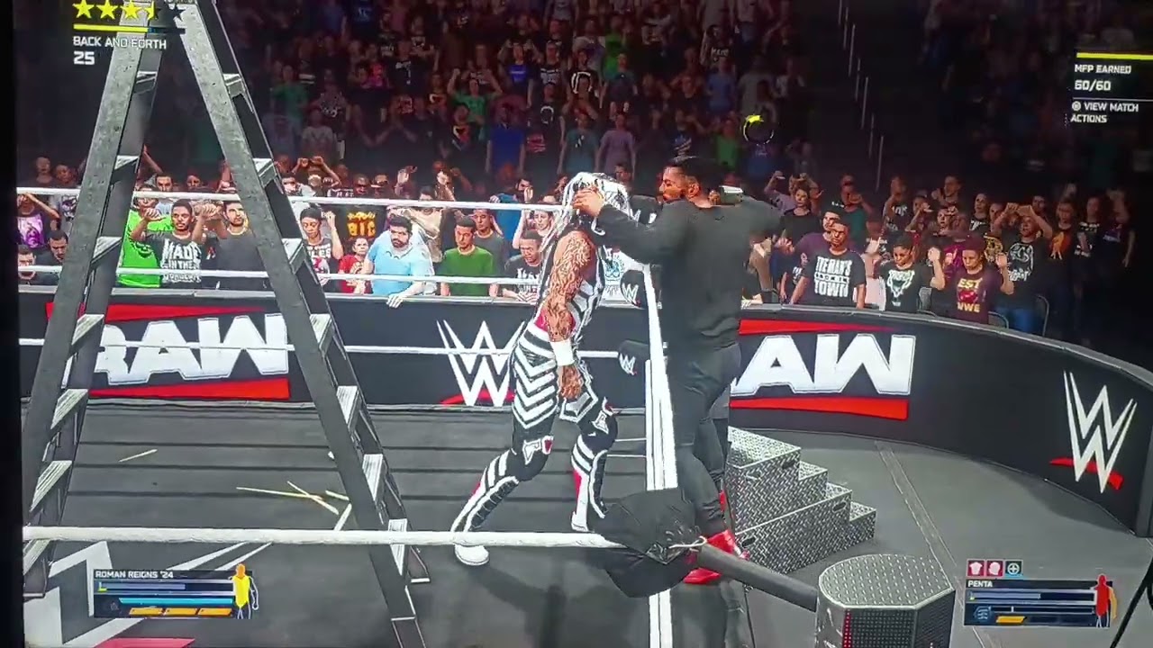 WWE 2k25 live events event title Penta birthday bash Roman Reigns vs Penta ladder match 2/26/2026