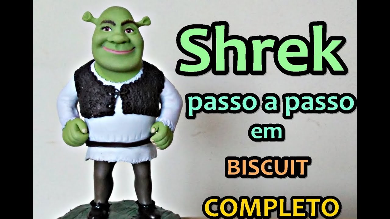 Shrek em Biscuit- Passo a passo COMPLETO