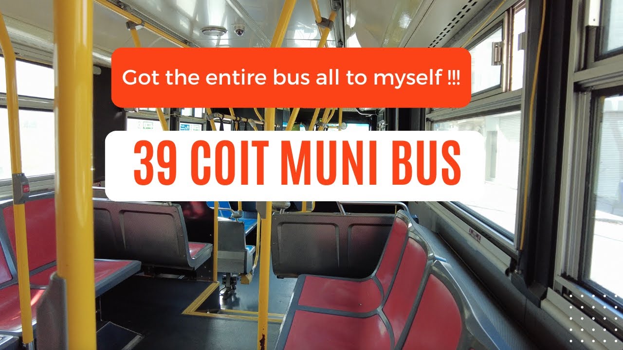 Got the entire bus to myself! (Riding Muni Bus 39 Coit) San Francisco, California