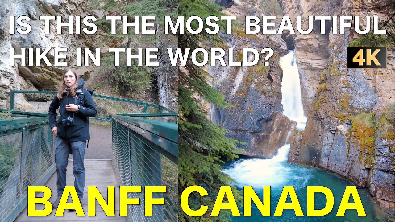 4K Is this  the Most BEAUTIFUL HIKE on Earth! | JOHNSTON CANYON, BANFF, CANADA 🇨🇦