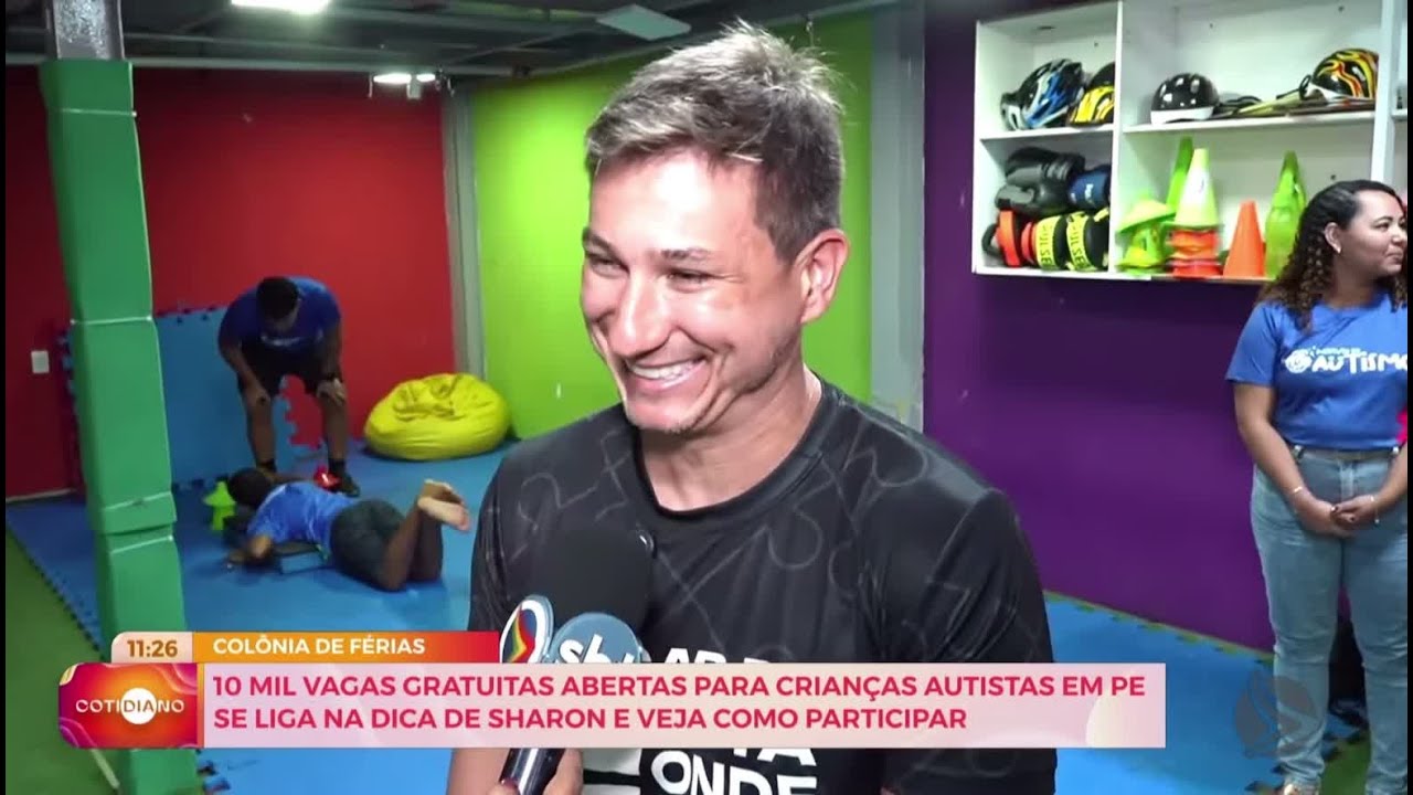 Colônia de Férias Inclusiva para Crianças Autistas - TV Jornal - Cotidiano com Amanda Maga 07.01.26