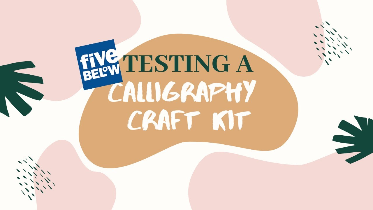 Calligraphy Bliss Deluxe Art Kit - Testing a FIVE BELOW Craft Kit