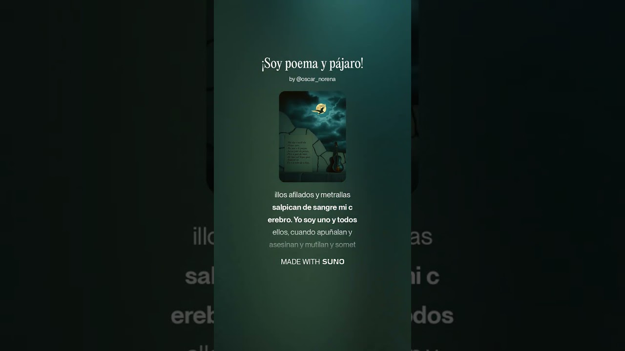 ¡Soy poema y pájaro!