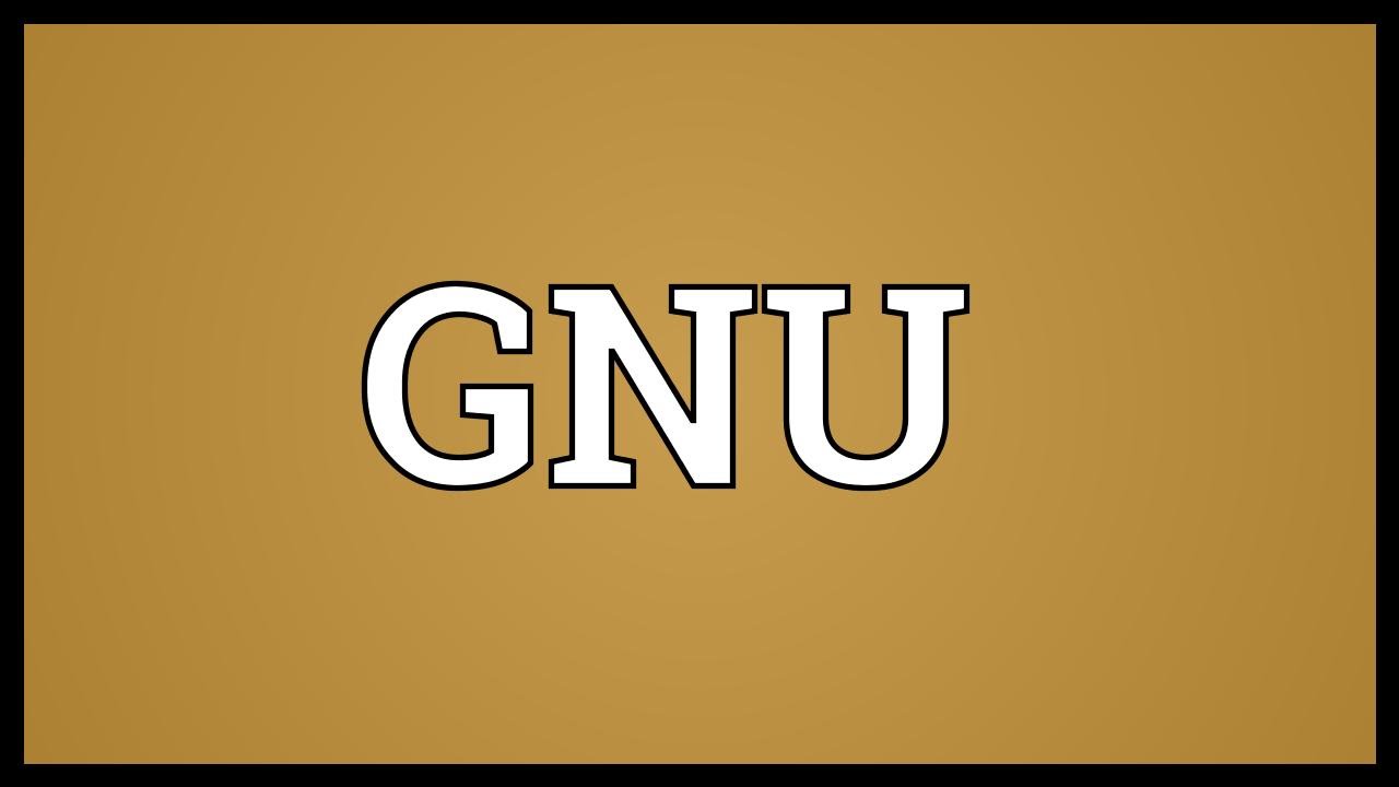 GNU Meaning