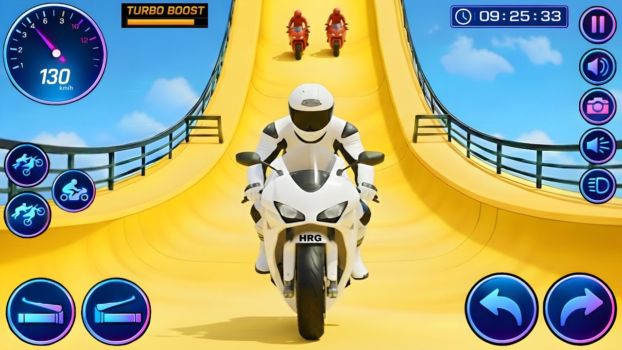Insane Bike Mega Ramp Racing 🏍️🔥 - Impossible Sky Stunt Tracks - Android Gameplay
