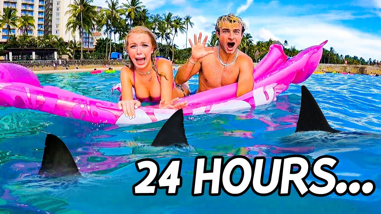 SURVIVING 24 HOURS IN THE OCEAN!