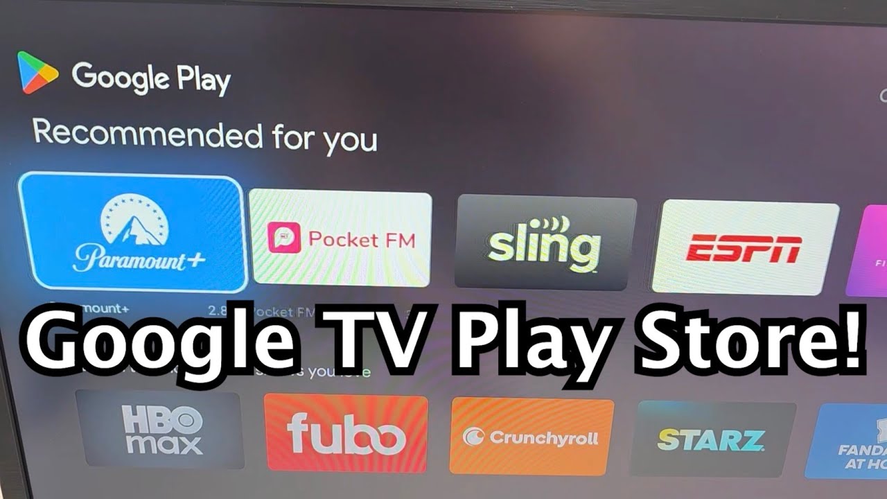 Google TV: Как открыть магазин Google Play!