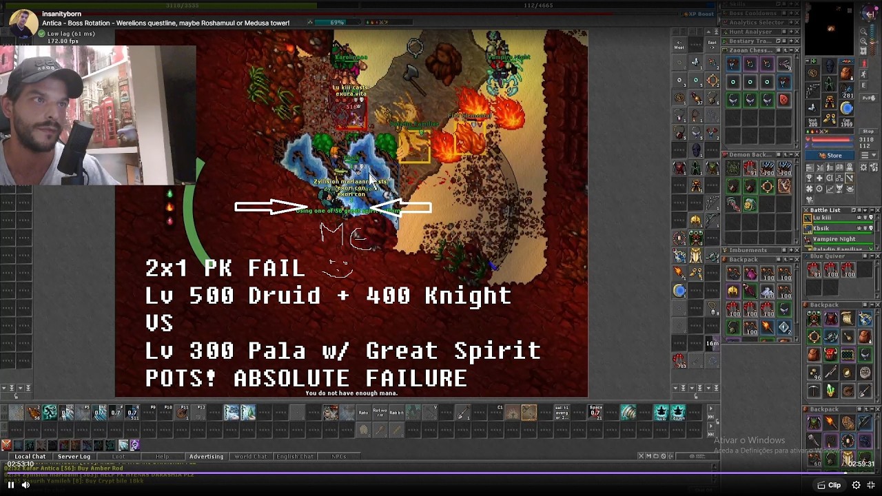 2x1 - Lv 500&400 PK FAIL MISERABLY vs 300 PALA using GREAT SPIRT POTS