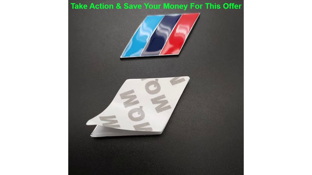 Slide 2 pcs NEW Car Styling 3D Metal M Emblem Badge Sticker For Bmw x1 x3 x5 x6 z4 f10 f20 f30 e36