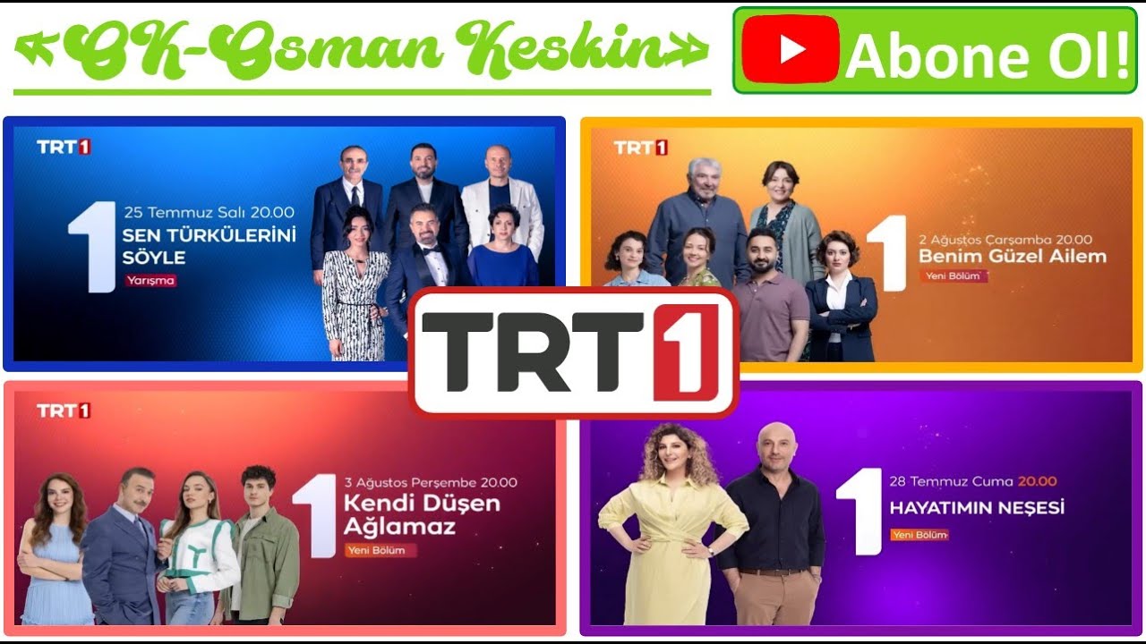 TRT 1 - Yaz Dizi & Program Jenerikleri (Yeni - 2023) + Tabii Fragmanı [Altyazılı]
