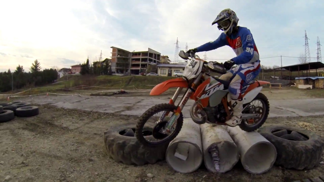 Riding on new Homemade Endurocross track