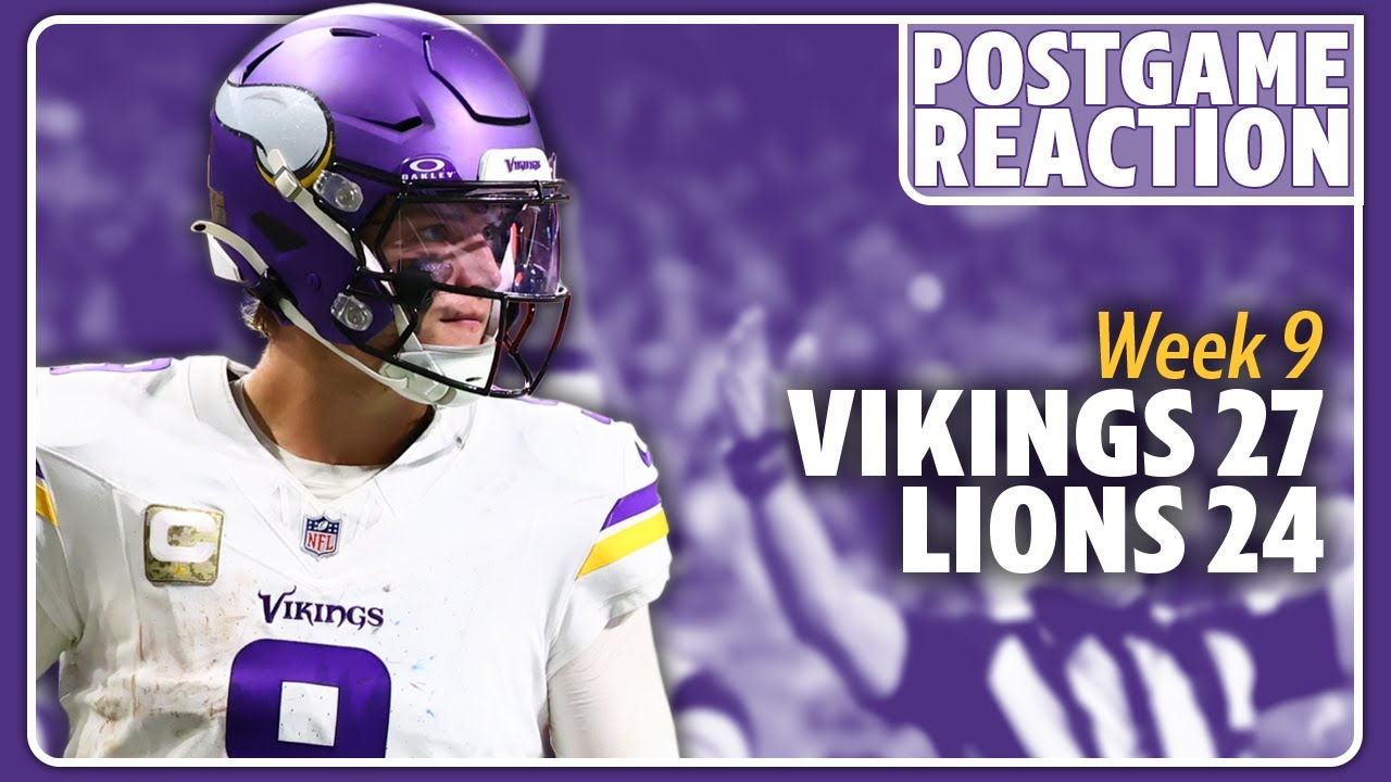 POSTGAME: JJ McCarthy clutch as Vikings beat Lions
