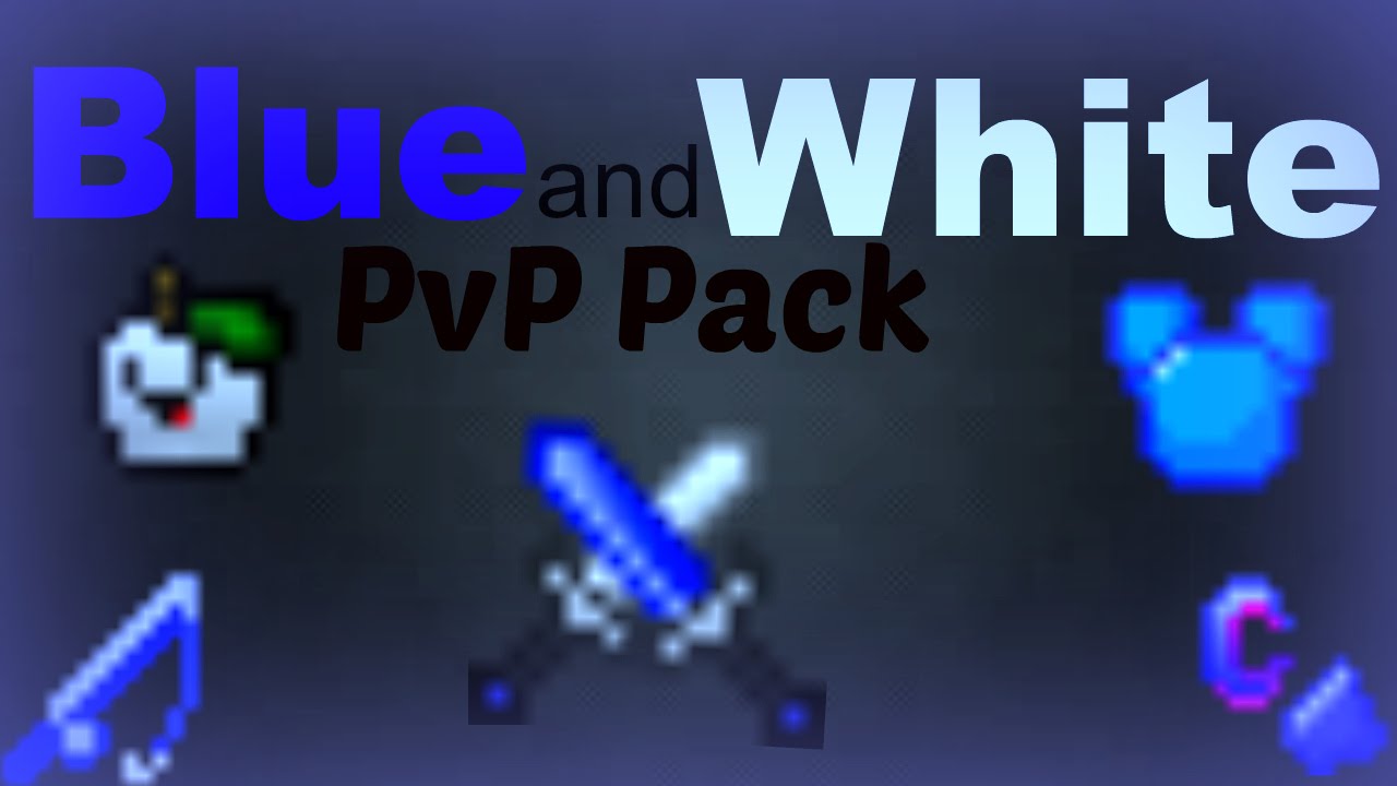 Stefans BLUE and WHITE PvP UHC Pack! Minecraft Resource Pack Review #4