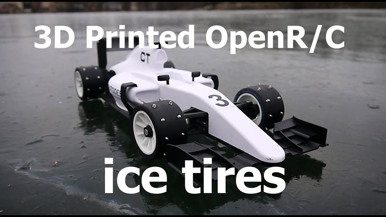 3D Printed OpenRC F1 ice tires