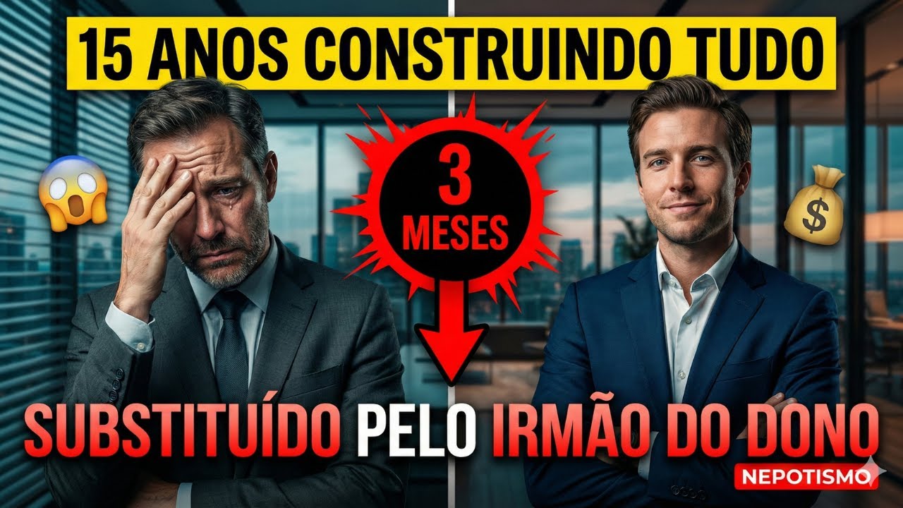 Após 15 anos de trabalho diligente, o dono da empresa me substituiu pelo irmão do CEO