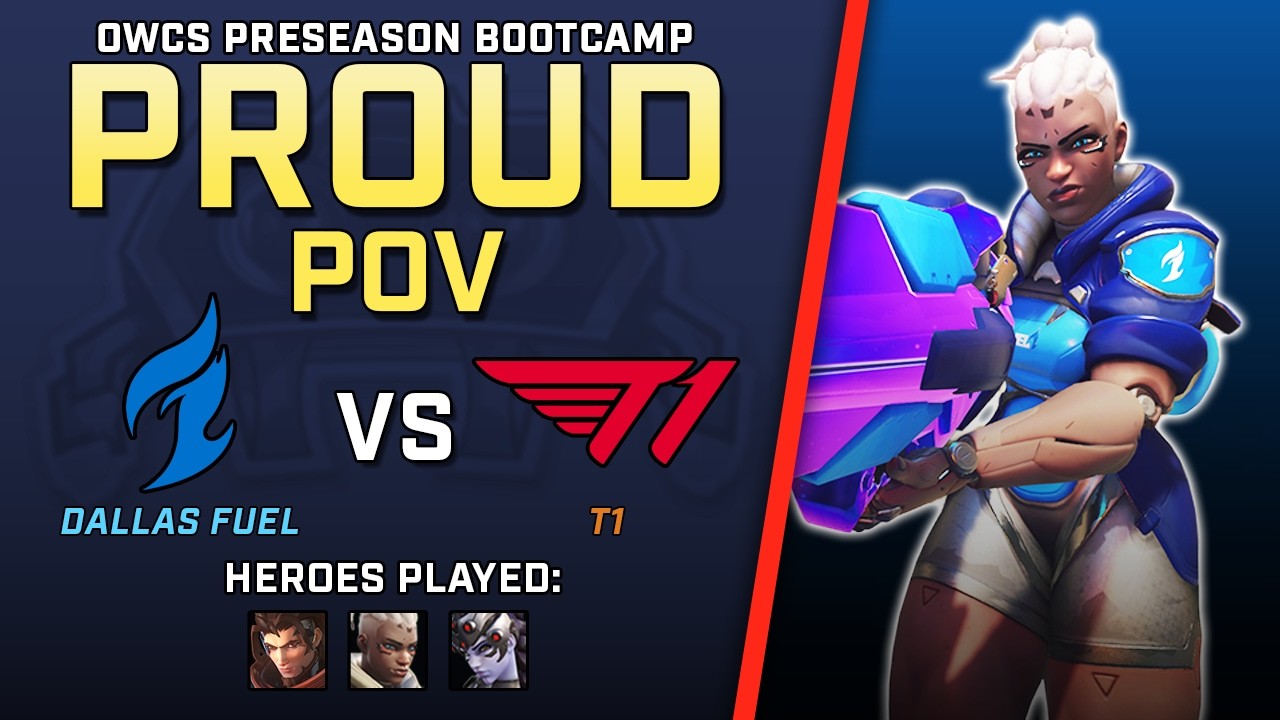 [ Proud ] Making EVERY Shot Count | Dallas Fuel vs T1 | OWCS Preseason Bootcamp