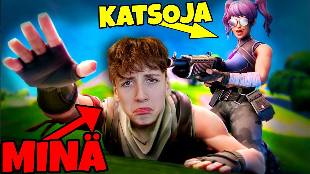 KATSOJA OPETTAA MUA PELAAMAAN FORTNITEA!!! 💪🔫 (Voitto?...) | Fortnite Suomi |