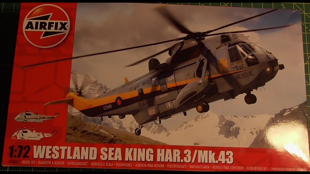 Airfix 1/72nd scale Westland Sea King HAR3/MK43 inbox review