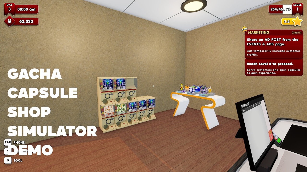 Gacha Capsule Shop Simulator - Demo Gameplay